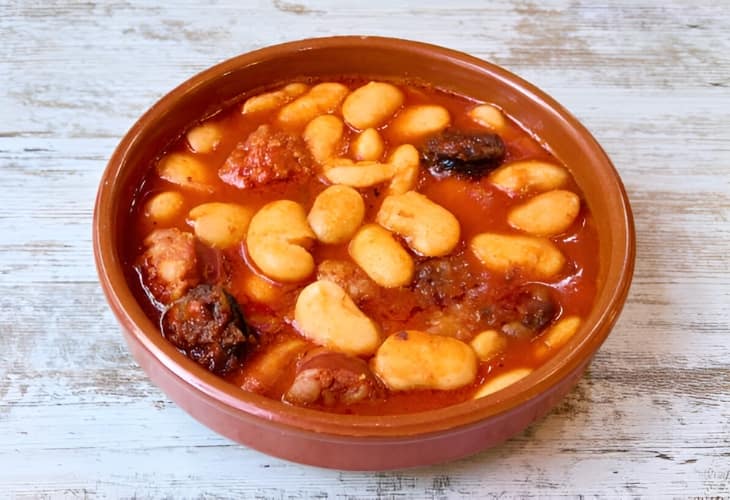 Preparar alubias blancas con chorizo en casa