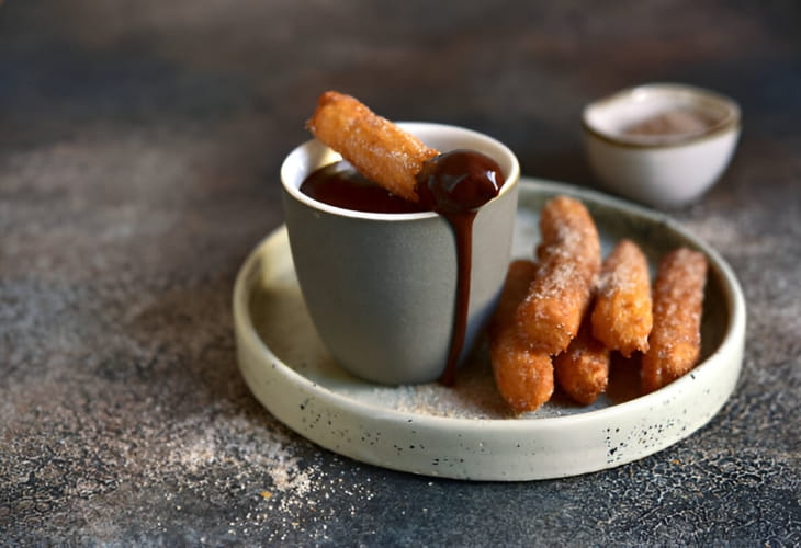 Receta de churros con chocolate caseros