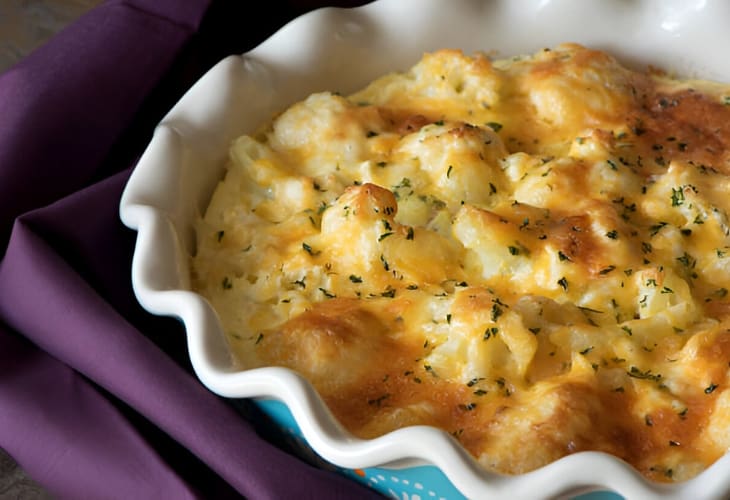 Prepara coliflor con bechamel en casa