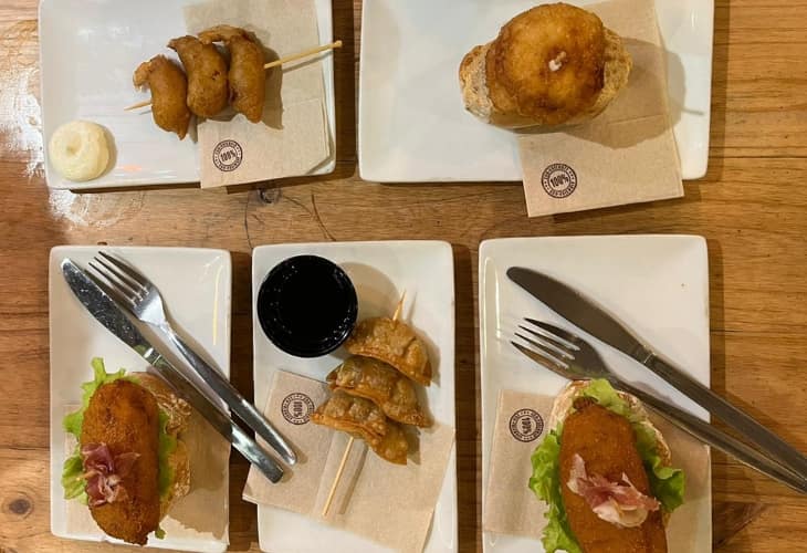 Pintxos en la Esquina de Arrabal en Santander