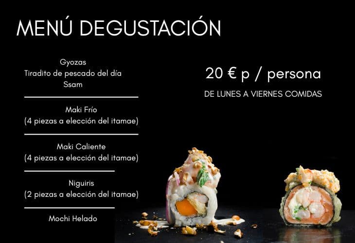 Mixto Suhi Nikkei Menu degustación