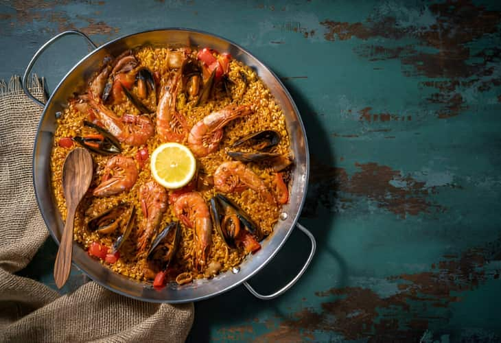 Receta de paella de marisco casera