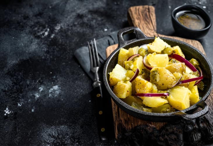 Kartoffelsalat, ensalada alemana de patata