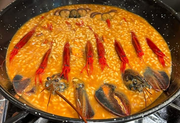 Arroz con bogavante en Atraque santander