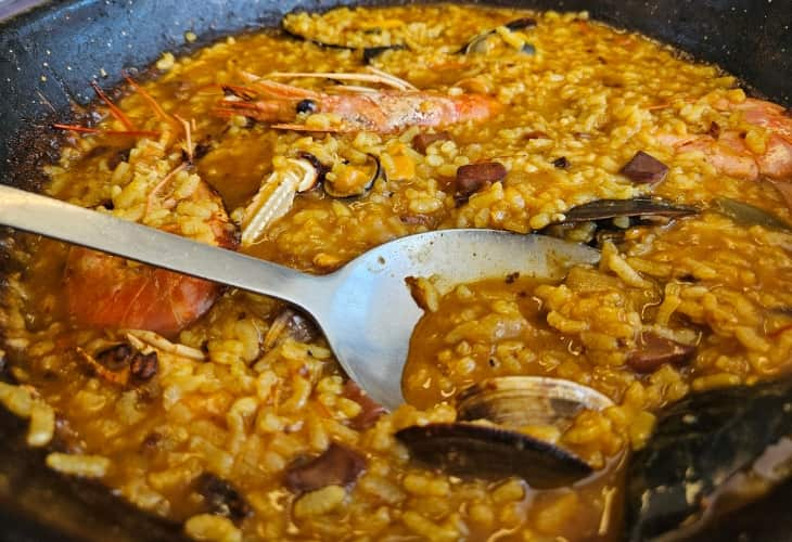 Arroz del Restaurante La Chulilla en Santander