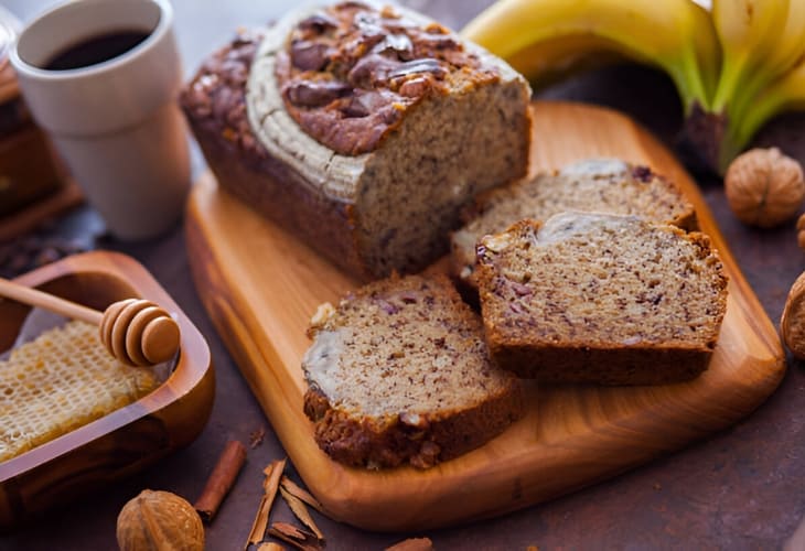 Receta de banana bread