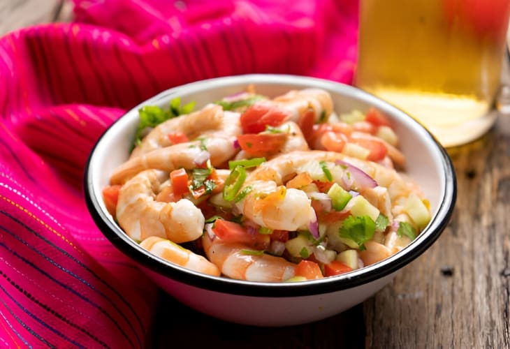 El mejor ceviche de camarón casero