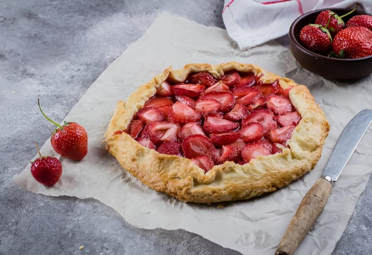 Receta de galette de fresas francesa