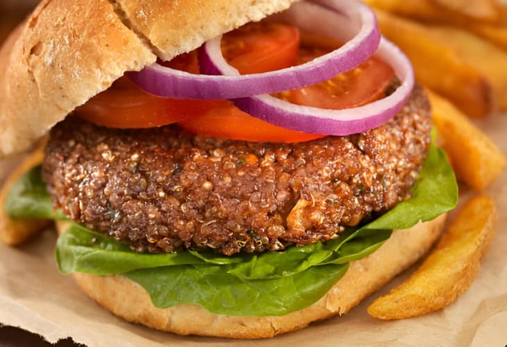 Receta de hamburguesa de quinoa en casa