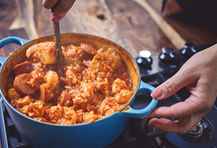 Jambalaya tradicional, receta casera