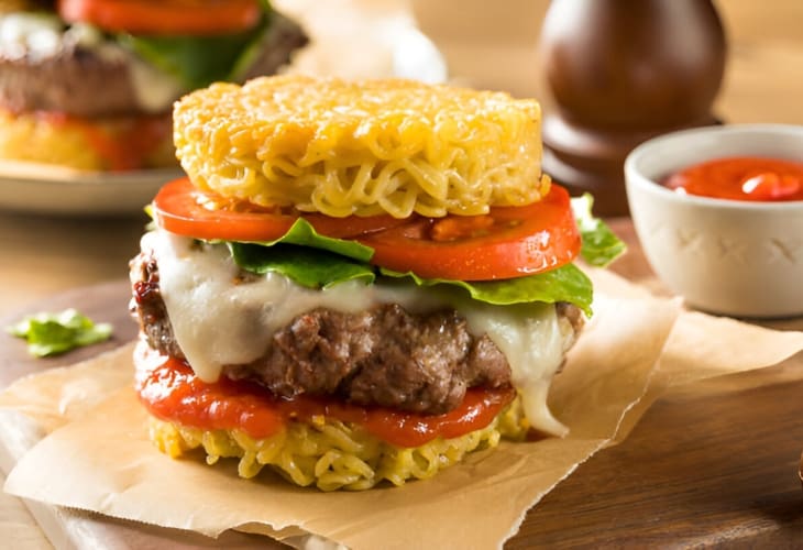 La mejor ramen burger casera