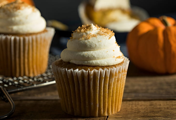 Los mejores cupcakes de calabaza caseros