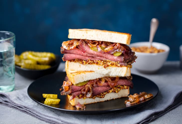 Sándwich de pastrami, receta sencilla