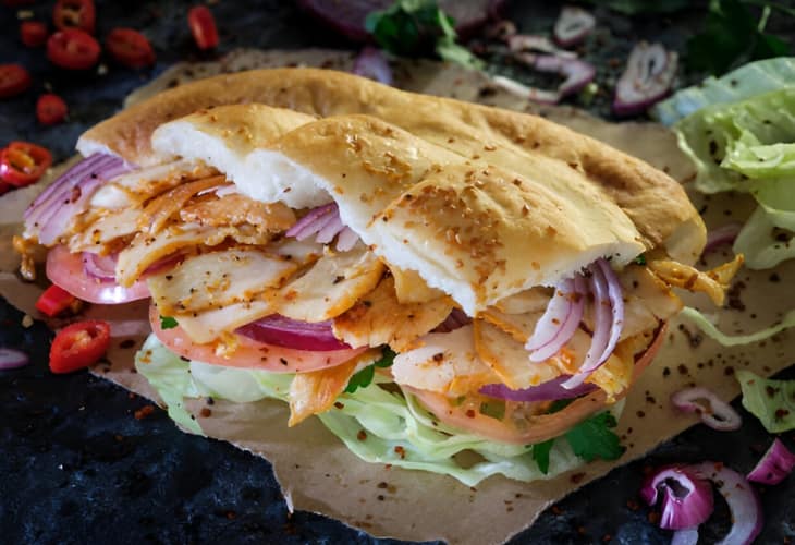 Shawarma de pollo casero, receta fácil