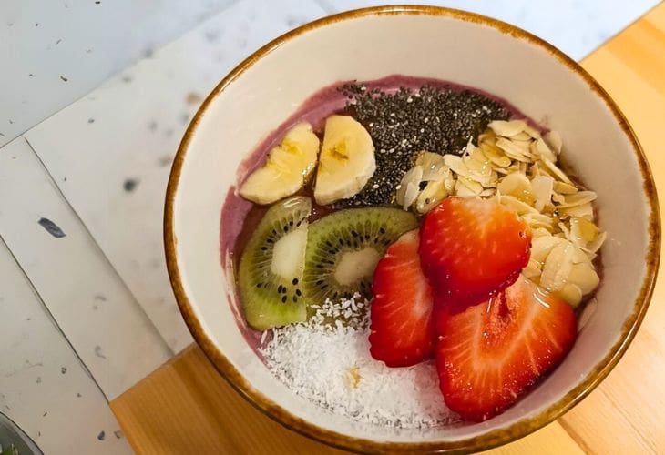Comer sin gluten en santander acai en Mamasana