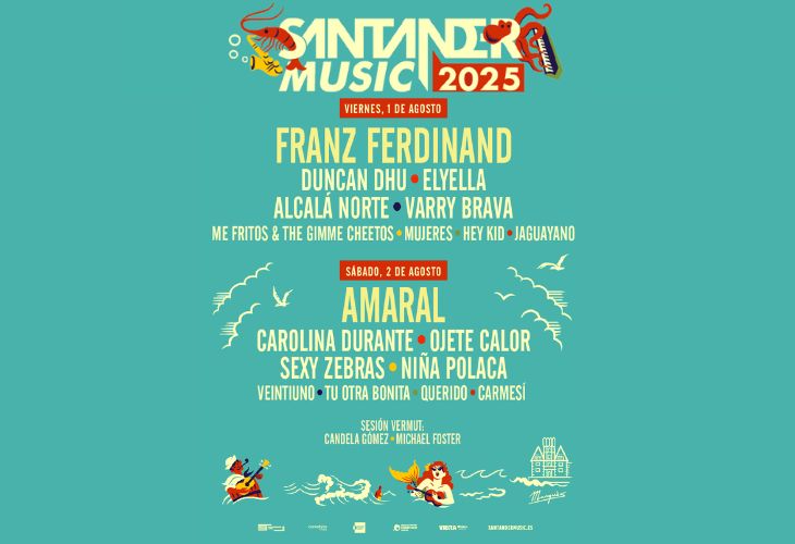 Cartel Semana Grande santander Music
