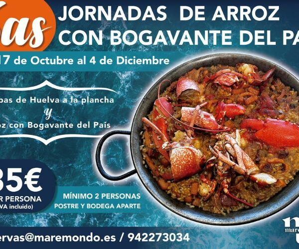 Arroz con bogavante en Santander: VI Jornadas Gastronómicas en Maremondo, sabor frente al mar