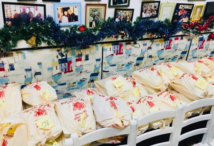 Encargar la comida de navidad en marucho marisco y pescado en Santander