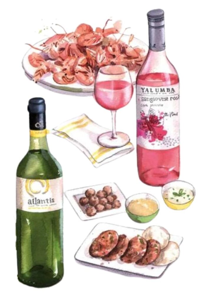 maridaje con vino rosado