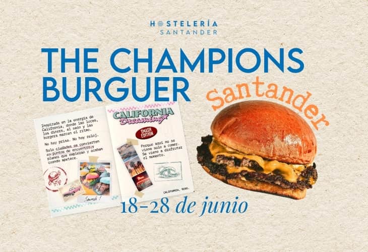 The Champions Burger llega a Santander con su ruta más sabrosa