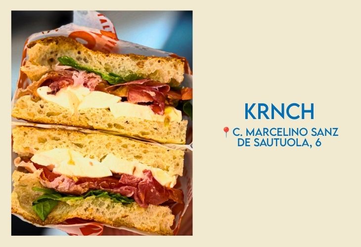 Krnch, focacceria en Santander