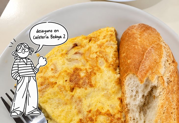 Cafetería Bedoya 2, desayuno en los castros